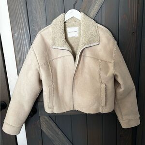 American Eagle Tan Sherpa Jacket